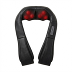 QX-214 Heated Shiatsu Neck & Back Massager with 16 Nodes – Deep Kneading Shoulder & Lumbar Massage Pillow