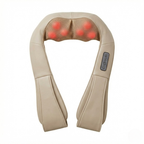 QX-214 Heated Shiatsu Neck & Back Massager with 16 Nodes – Deep Kneading Shoulder & Lumbar Massage Pillow