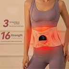 Rechargeable Massage Belt Electric Micro-current Heat Therapy Muscle Relaxation Portable