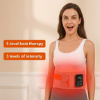 Heated Massage Belt Rechargeable Vibration Lumbar Support Waist Pain Relief USB