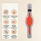 Heated Massage Belt Rechargeable Vibration Lumbar Support Waist Pain Relief USB